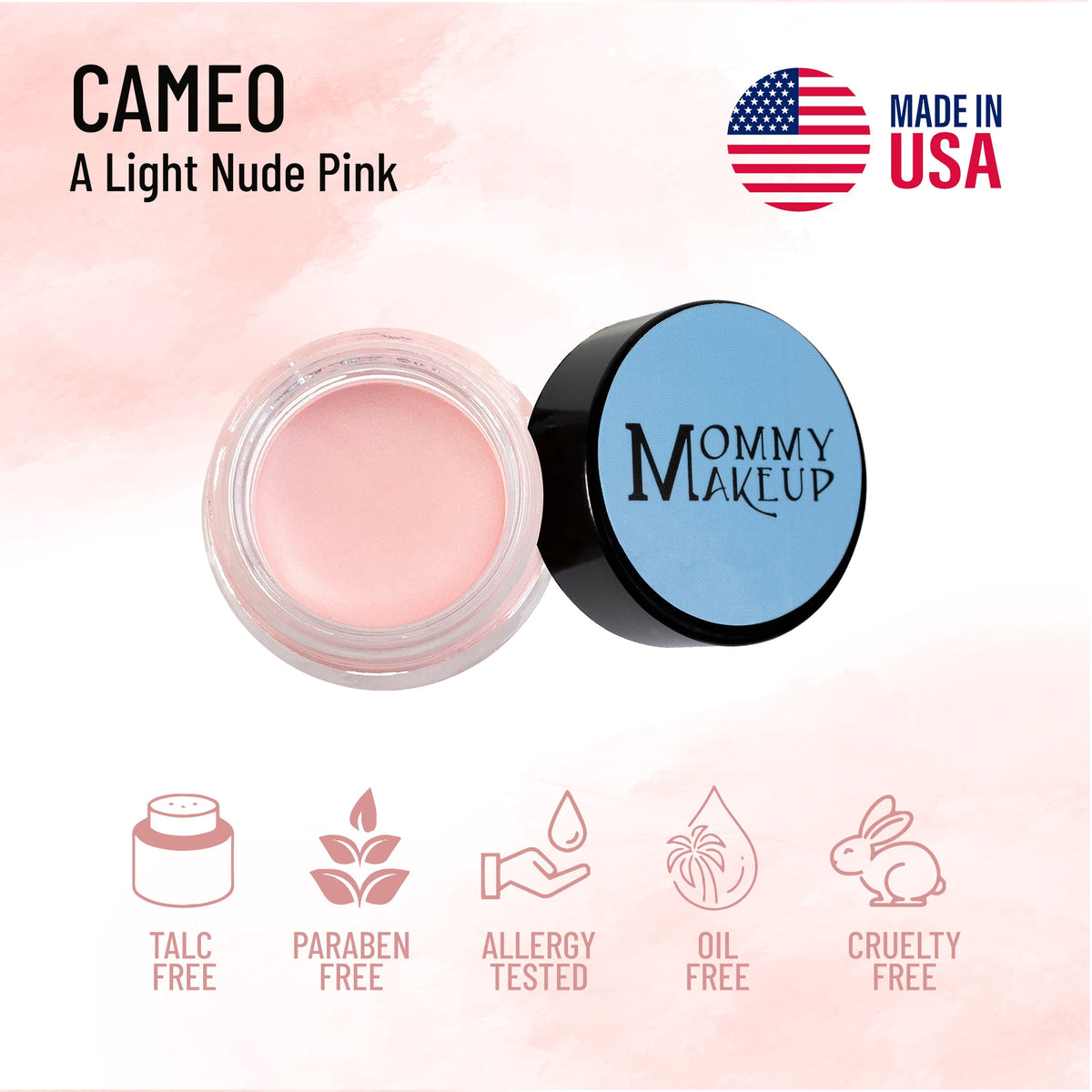 Cameo Any Wear Creme - A Waterproof Multi-tasking creme to powder product for eyes, cheeks & lips. Can be worn anywhere by Mommy Makeup — image 2 of 7