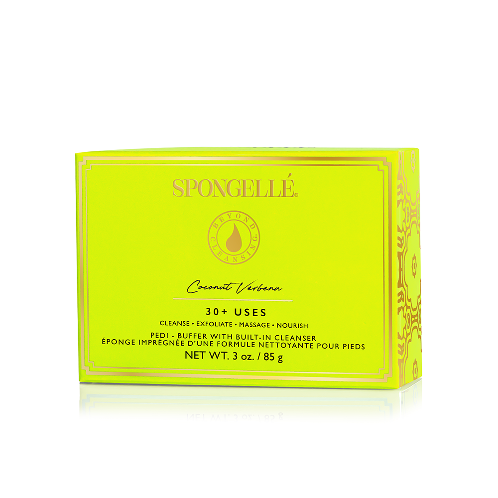 Coconut Verbena Wild Flower, Pedi Buffer, and Body Wash Refill Set by Spongellé — image 5 of 6