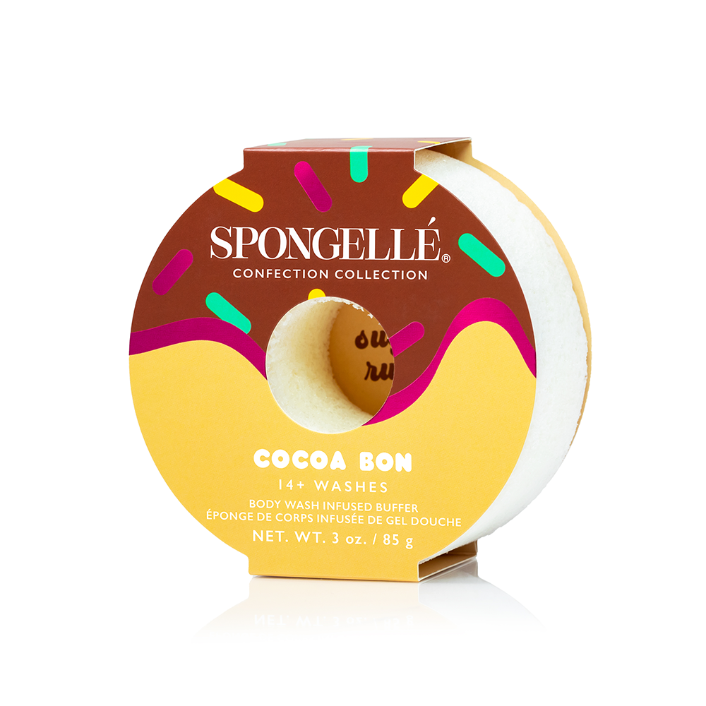 Cocoa Bon & Jasmine Brûlée Body Buffer Set by Spongellé — image 5 of 5