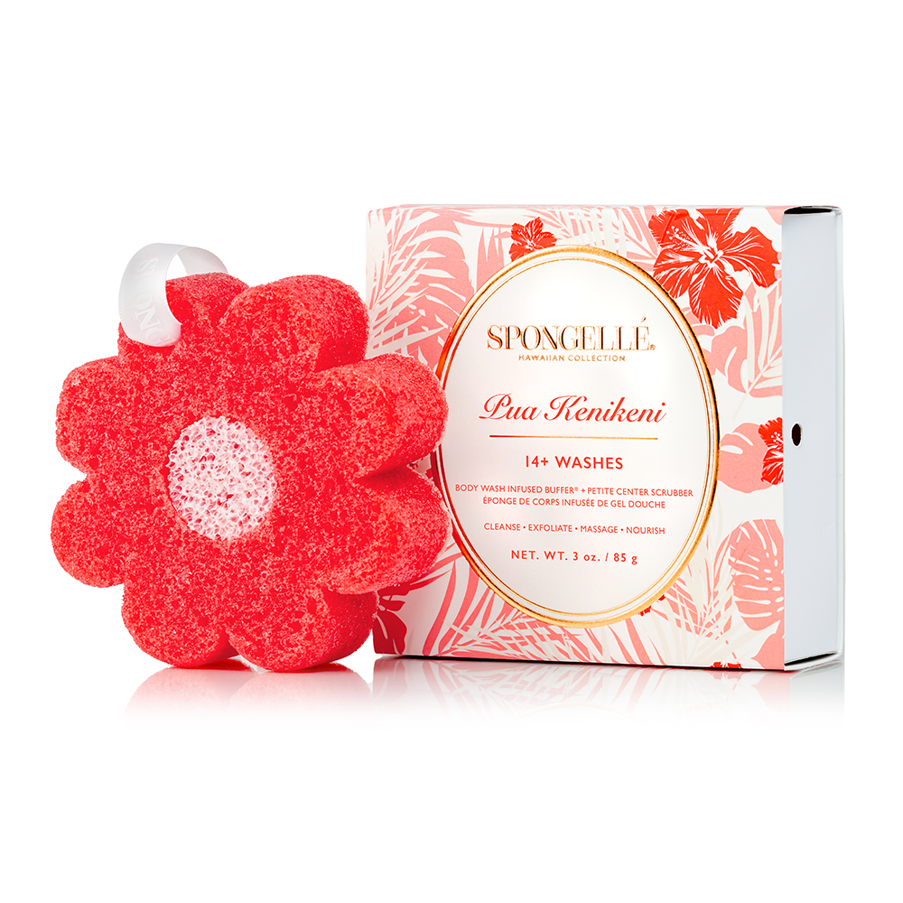 Pua Kenikeni & White Ginger Hawaiian Body Buffer Set by Spongellé — image 4 of 7