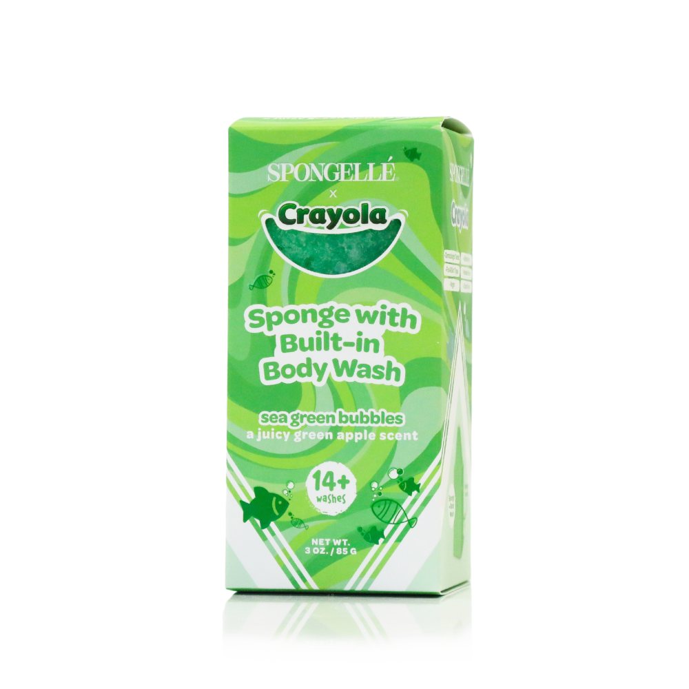 Sea Green Bubbles Body Buffer | Crayola by Spongellé — image 4 of 5