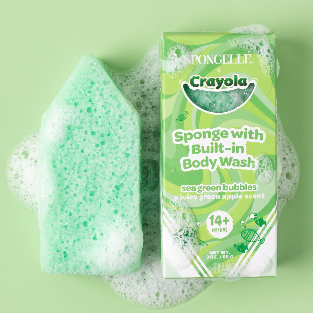 Sea Green Bubbles Body Buffer | Crayola by Spongellé — image 2 of 5