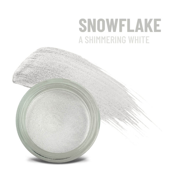 Mommy Makeup Snowflake Any Wear Creme - A Waterproof Multi-tasking creme to powder product for eyes, cheeks & lips. Can be wo