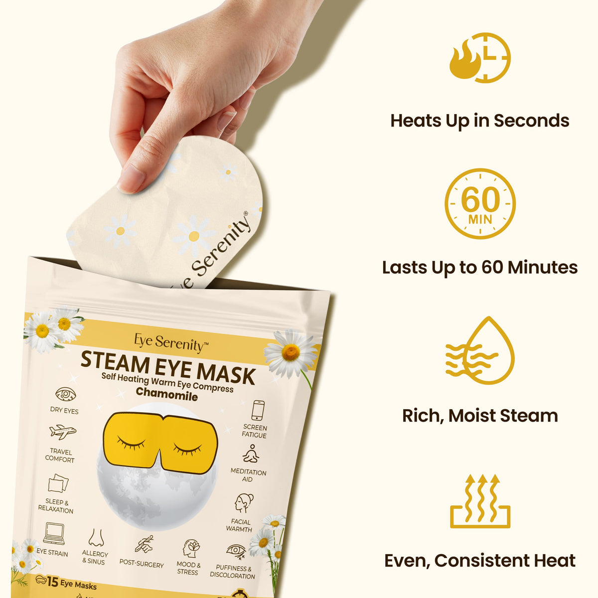 Eye Serenity Steam Eye Mask - CHAMOMILE — image 7