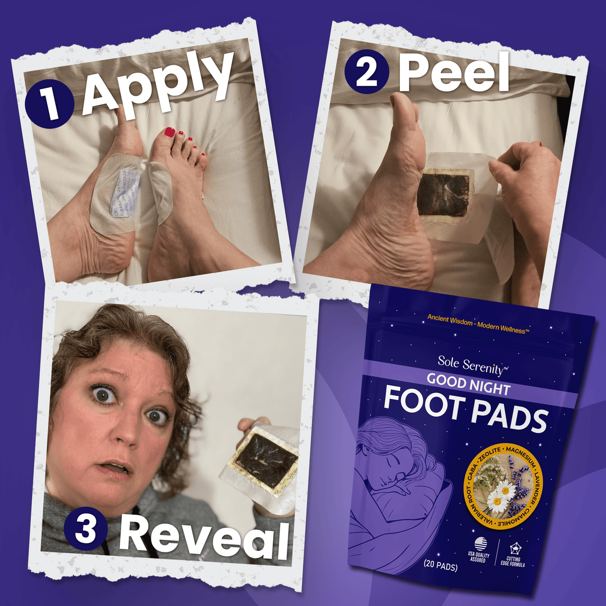 Vital Minerals + Good Night Sleep Foot Pads – 2 Pack Bundle — image 6