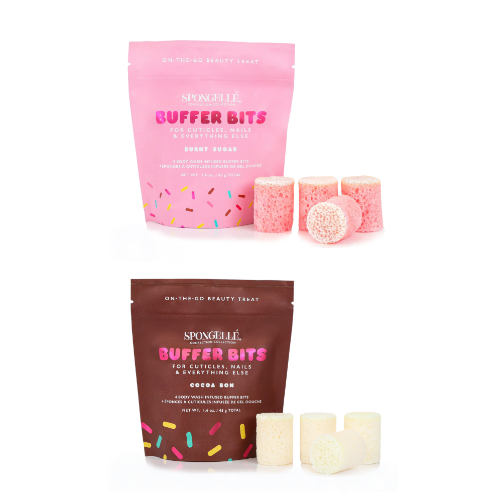 Burnt Sugar & Cocoa Bon Buffer Bits Set by Spongellé — image 1 of 4