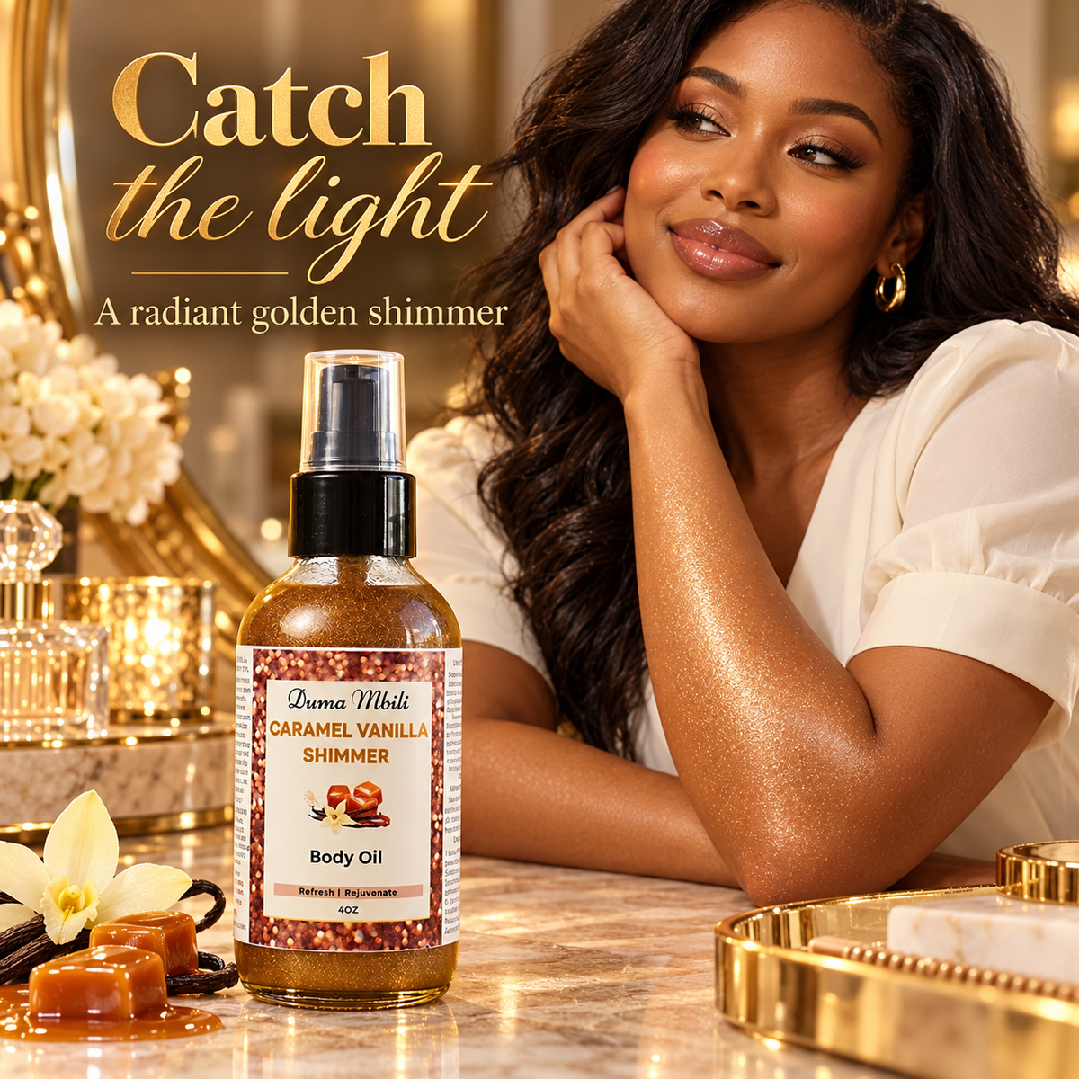Caramel Vanilla Shimmer Body Oil — image 5