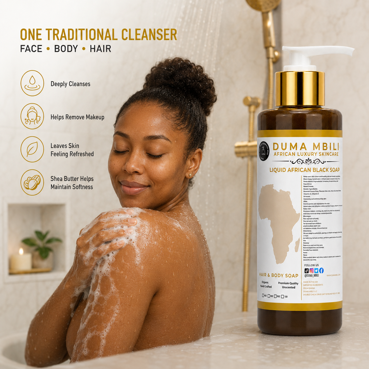 Duma Mbili Liquid African Black Soap — image 4