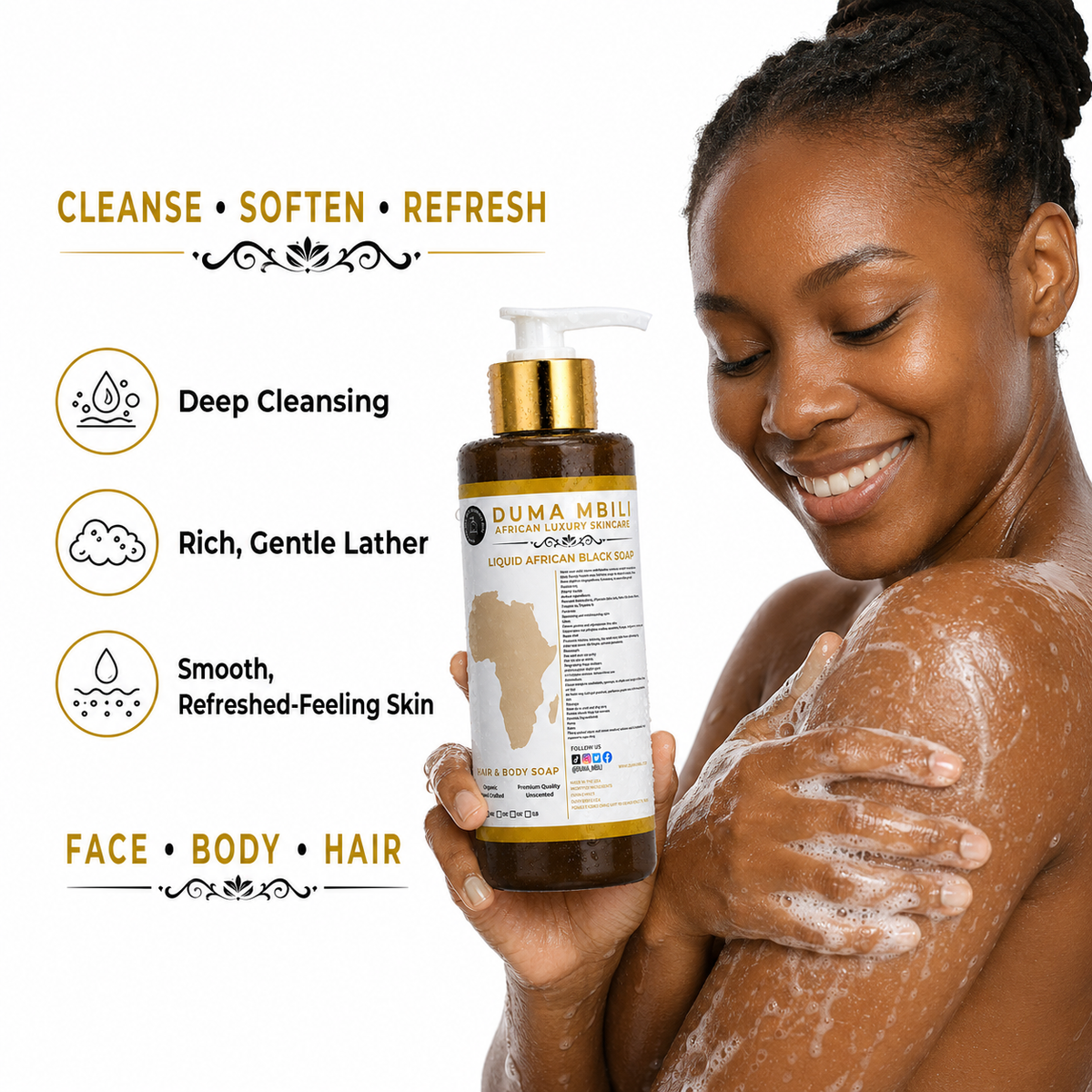 Duma Mbili Liquid African Black Soap — image 5
