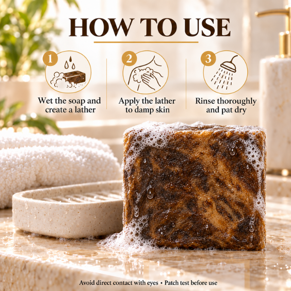 Authentic African Black Soap | Organic Skincare for Clear & Glowing Skin — image 9