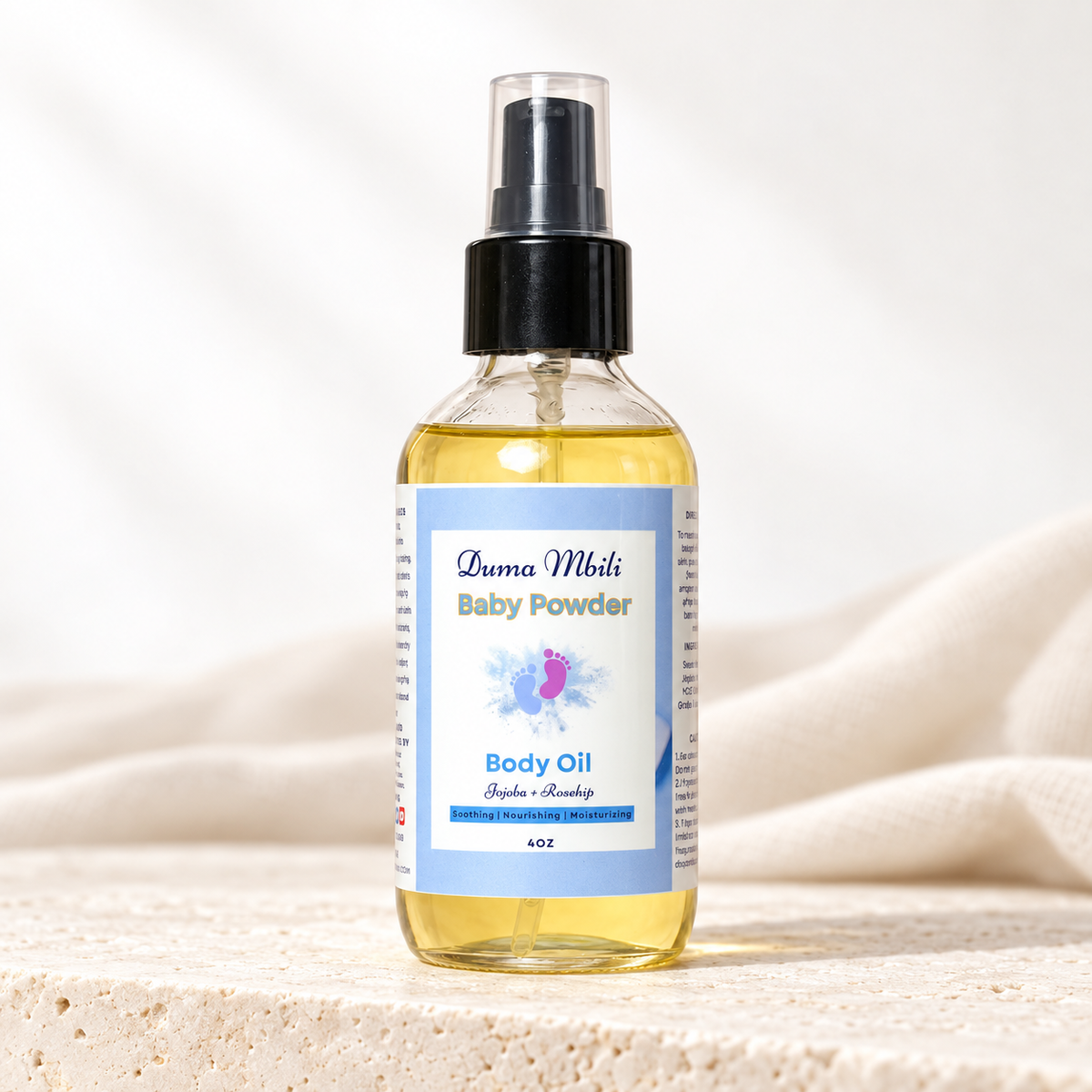 Baby Powder Body Oil by Duma Mbili LLC