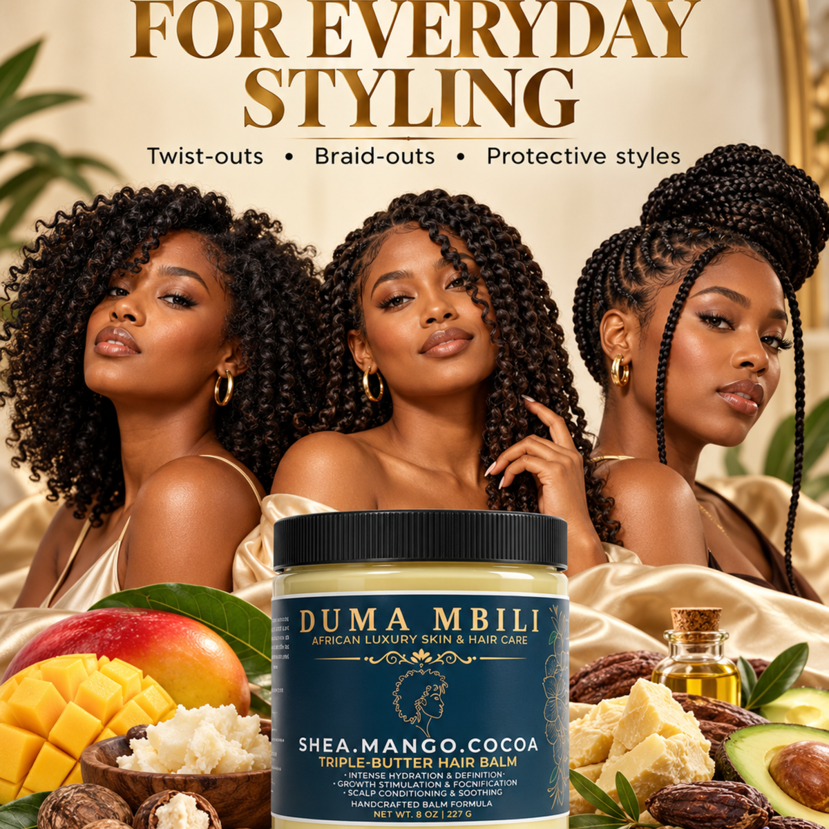 Duma Mbili Shea • Mango • Cocoa Triple-Butter Hair Balm — image 9