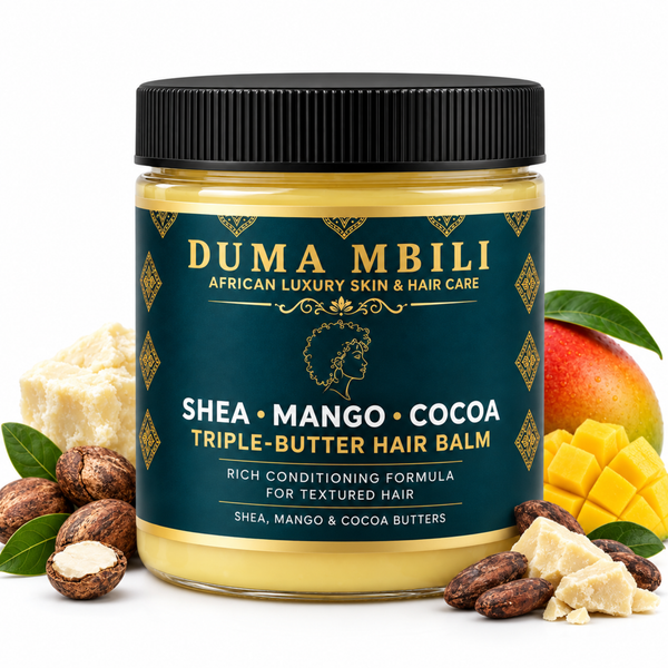 Duma Mbili Shea • Mango • Cocoa Triple-Butter Hair Balm by Duma Mbili LLC