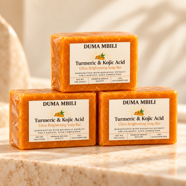 Duma Mbili Turmeric & Kojic Acid Ultra-Brightening Soap Bar — image 13