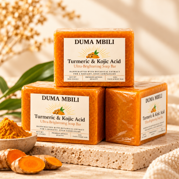 Duma Mbili Turmeric & Kojic Acid Ultra-Brightening Soap Bar — image 11