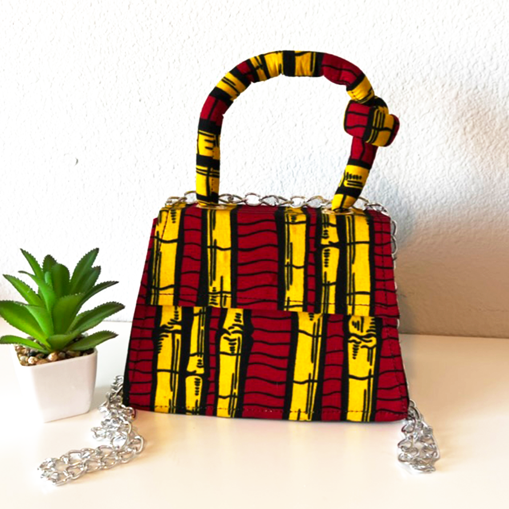 Asma Knot African Print Mini Bag — image 2