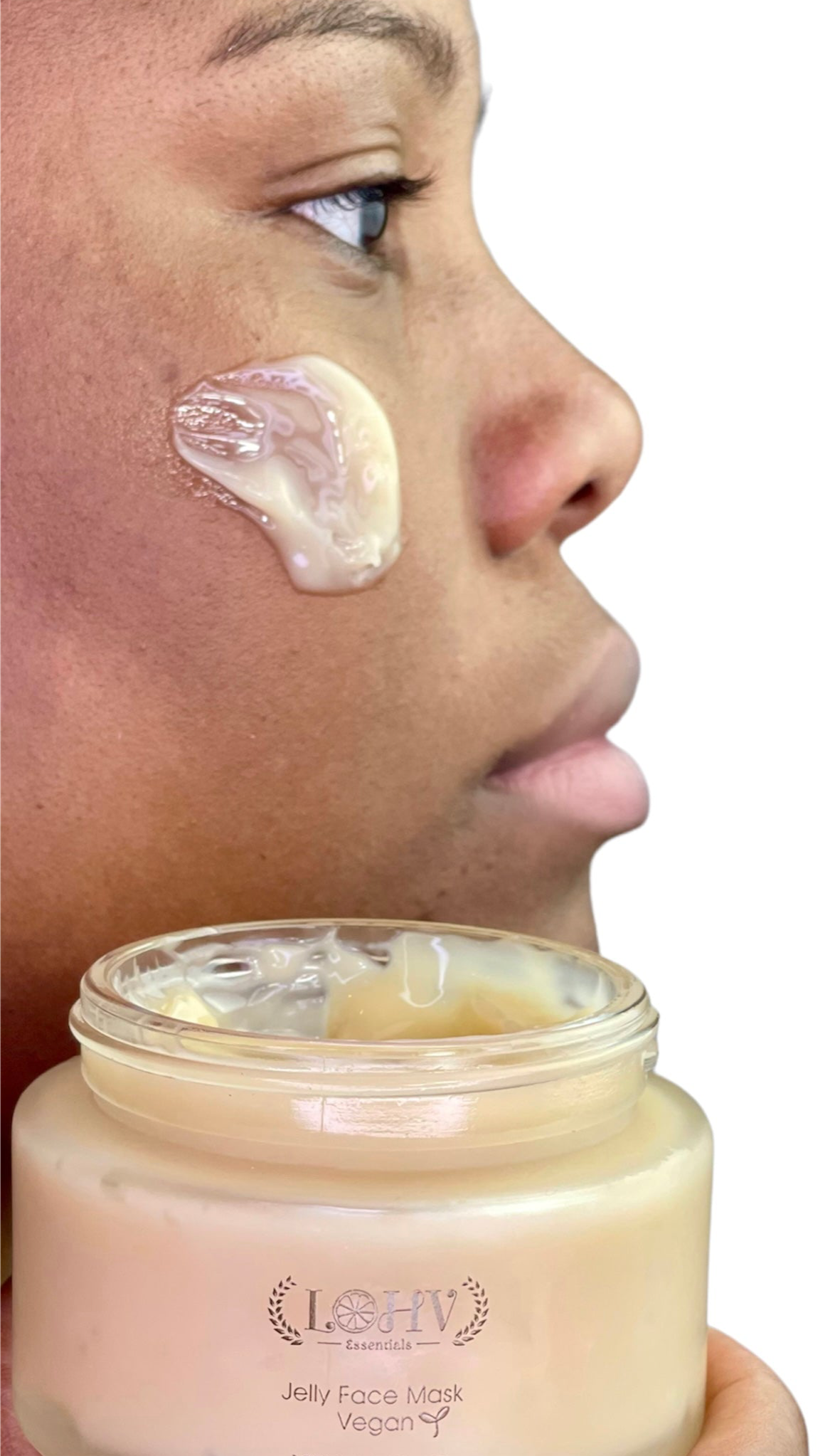 PREMIUM 100% VEGAN Rejuvenating JELLY FACE MASK With Retinol + Turmeric + Aloe Vera + Lactic acid + Rosemary Leaf — image 6