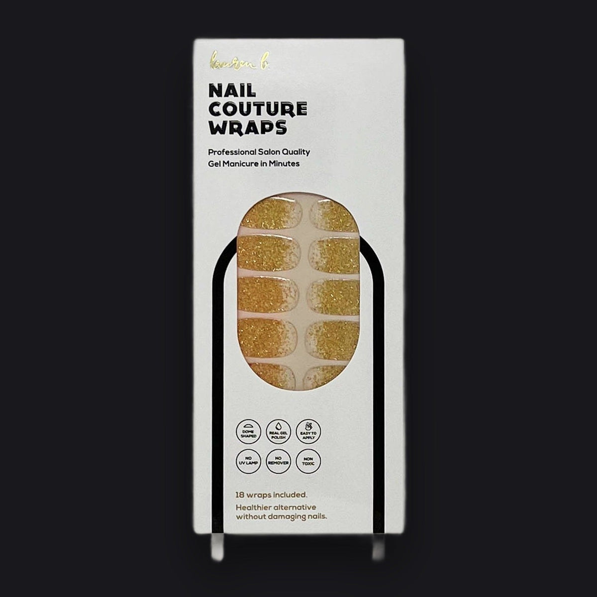 Lauren B. Beauty Gold Dusted Gel Nail Wrap