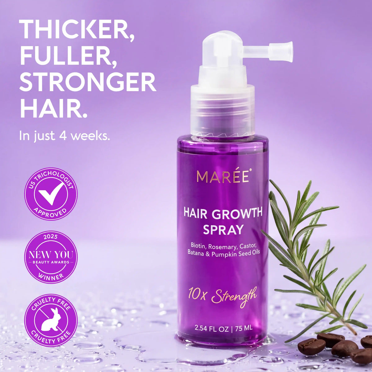 4-in-1 Hair Growth Spray by Marée