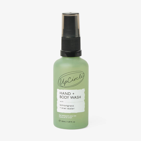 UpCircle Natural Hand + Body Wash with Lemongrass - Travel Size