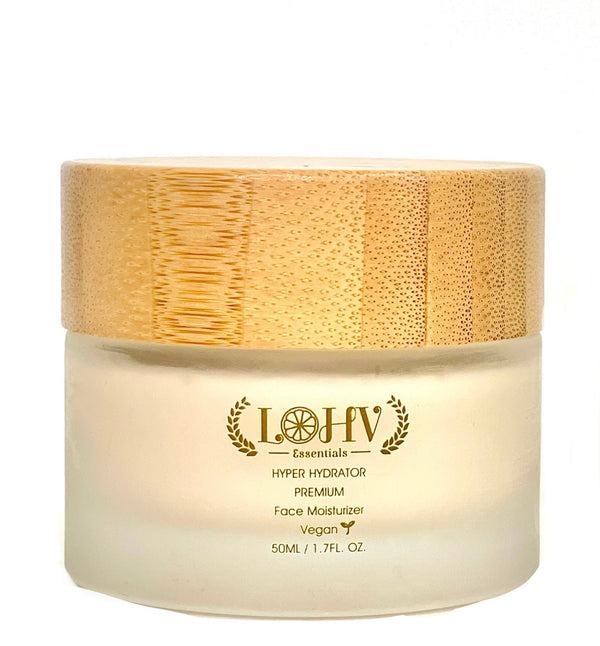 PREMIUM 100% VEGAN HYPER HYDRATOR Face Moisturizer With SPF 30 + Hyaluronic Acid + Lactic acid + Vitamin C + Kombucha
