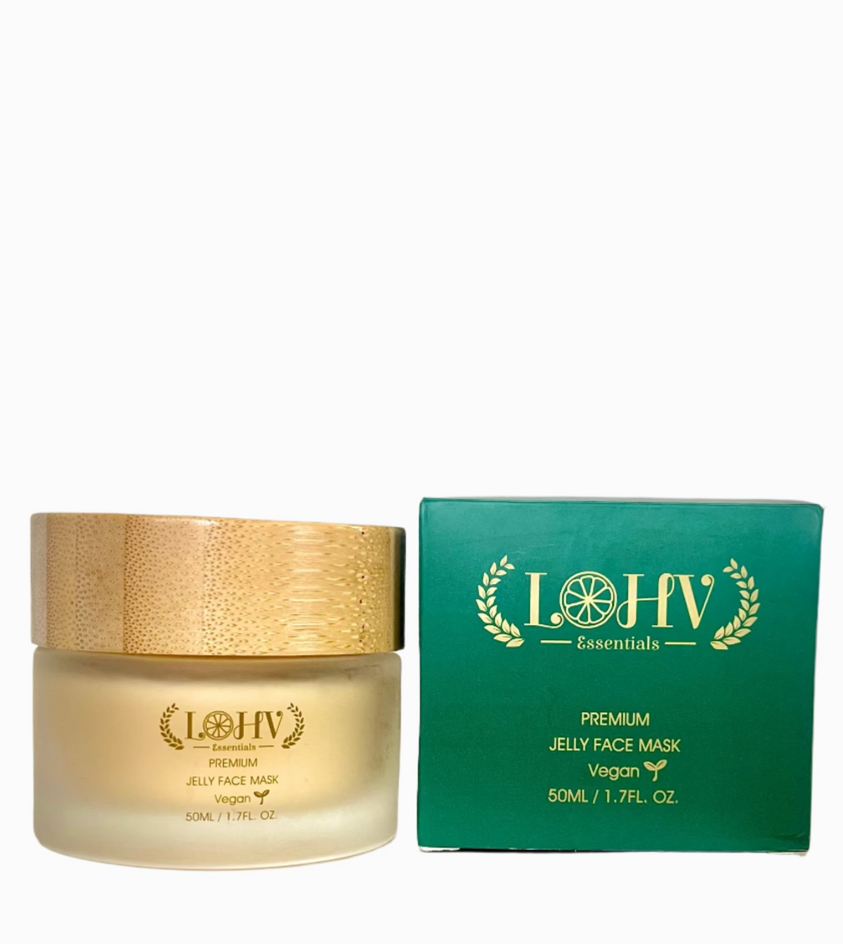 PREMIUM 100% VEGAN Rejuvenating JELLY FACE MASK With Retinol + Turmeric + Aloe Vera + Lactic acid + Rosemary Leaf — image 11