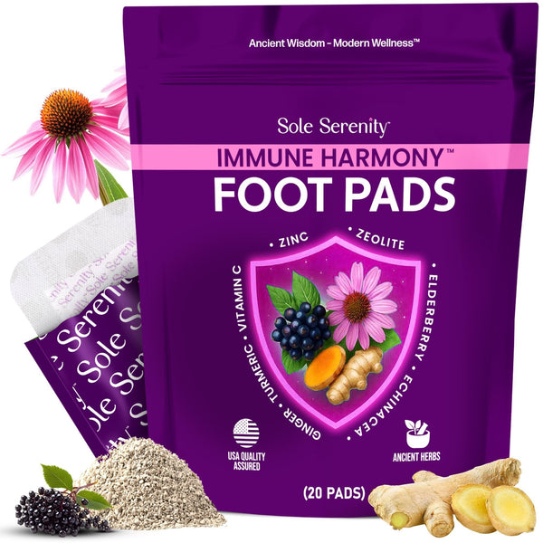 Lure Essentials Immune Harmony Detox Foot Pads with Elderberry, Zinc