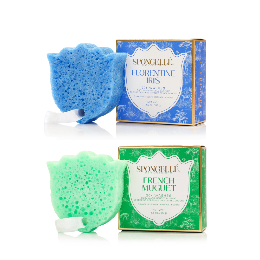 Florentine Iris & French Muguet Body Buffer Set by Spongellé — image 1 of 5
