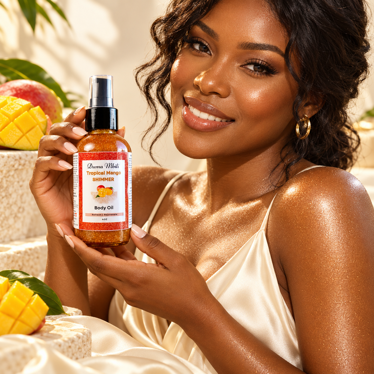 Tropical Mango Shimmer Body Oil — image 7