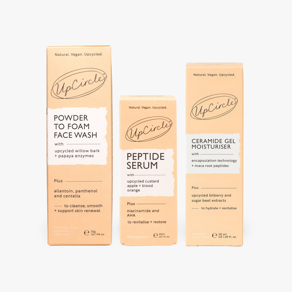 The Menopause Skin Set: Face Wash, Peptide Serum + Ceramide Gel Moisturizer — image 2