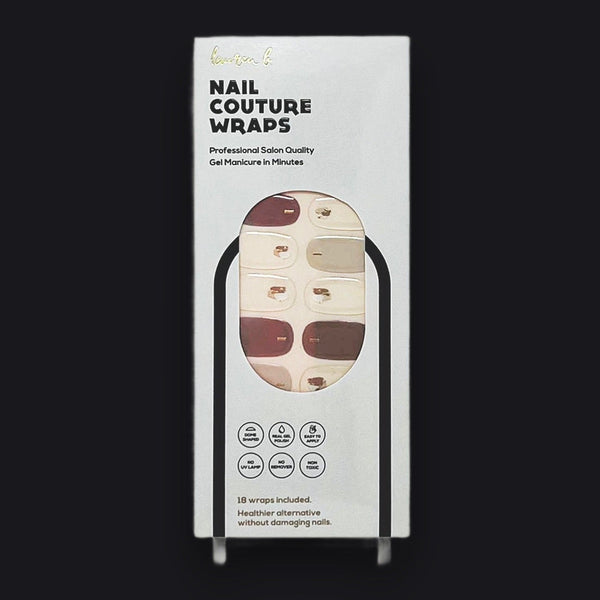 Lauren B. Beauty Milky Beige Abstract Gel Nail Wrap