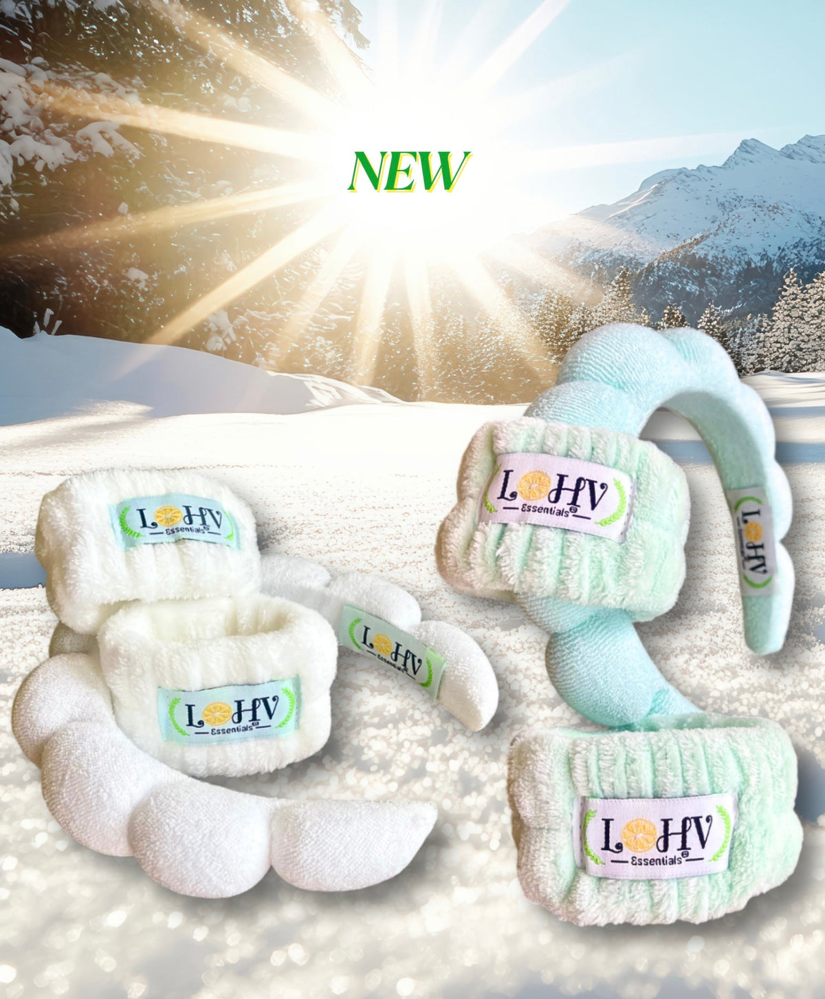 LOHV Band Spa Set – Spa Headband + Absorbent Cozy Wristbands — image 7