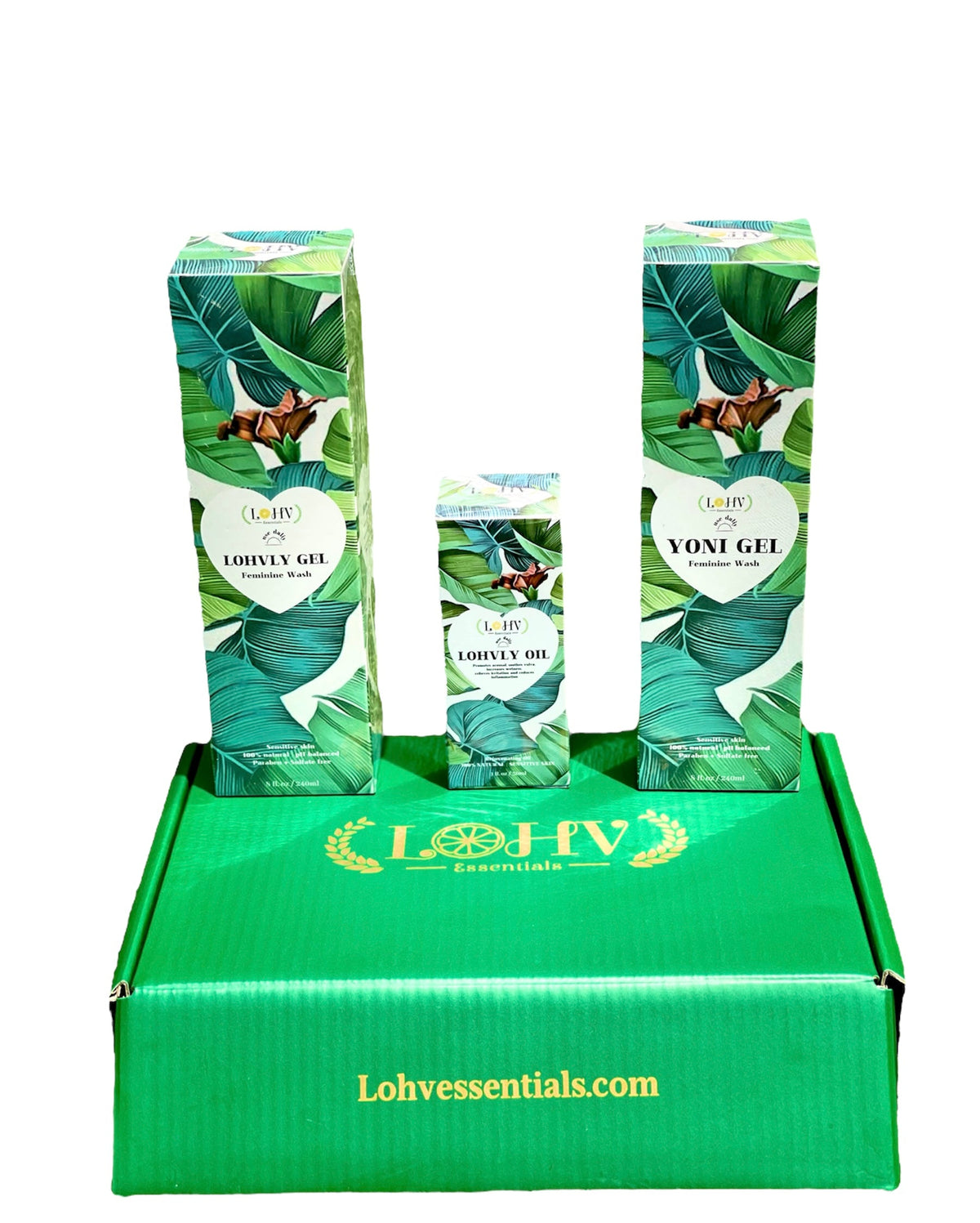 3 Step Kit For A Healthy Clean Yoni: YONI GEL pH Balance Wash + LOHVLY GEL Strawberry Flavored Relaxation Wash + LOHV Rose Oil Prevent Ingrown Hairs, Bumps, Sooth & Moisturizing Bikini Line. — image 2