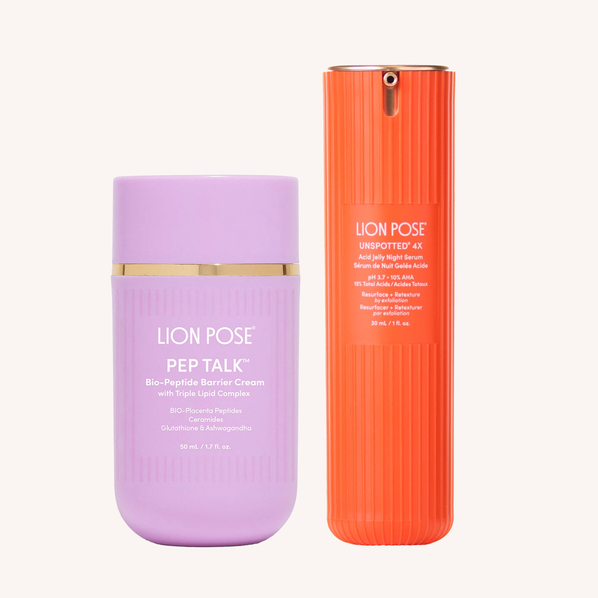 THE PLACENTA FACIAL Dark Spot Serum + Barrier Repair Cream Bundle by Lion Pose