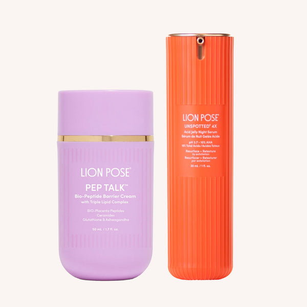 THE PLACENTA FACIAL Dark Spot Serum + Barrier Repair Cream Bundle by Lion Pose