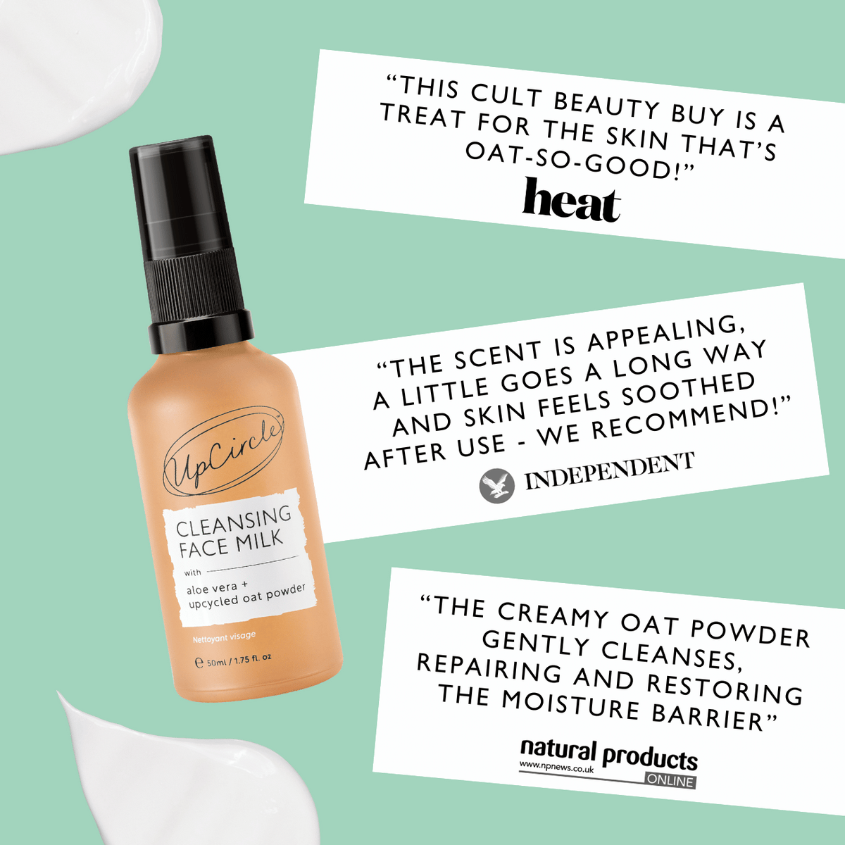 Cleansing Face Milk with Oat Powder - Travel Size — image 3