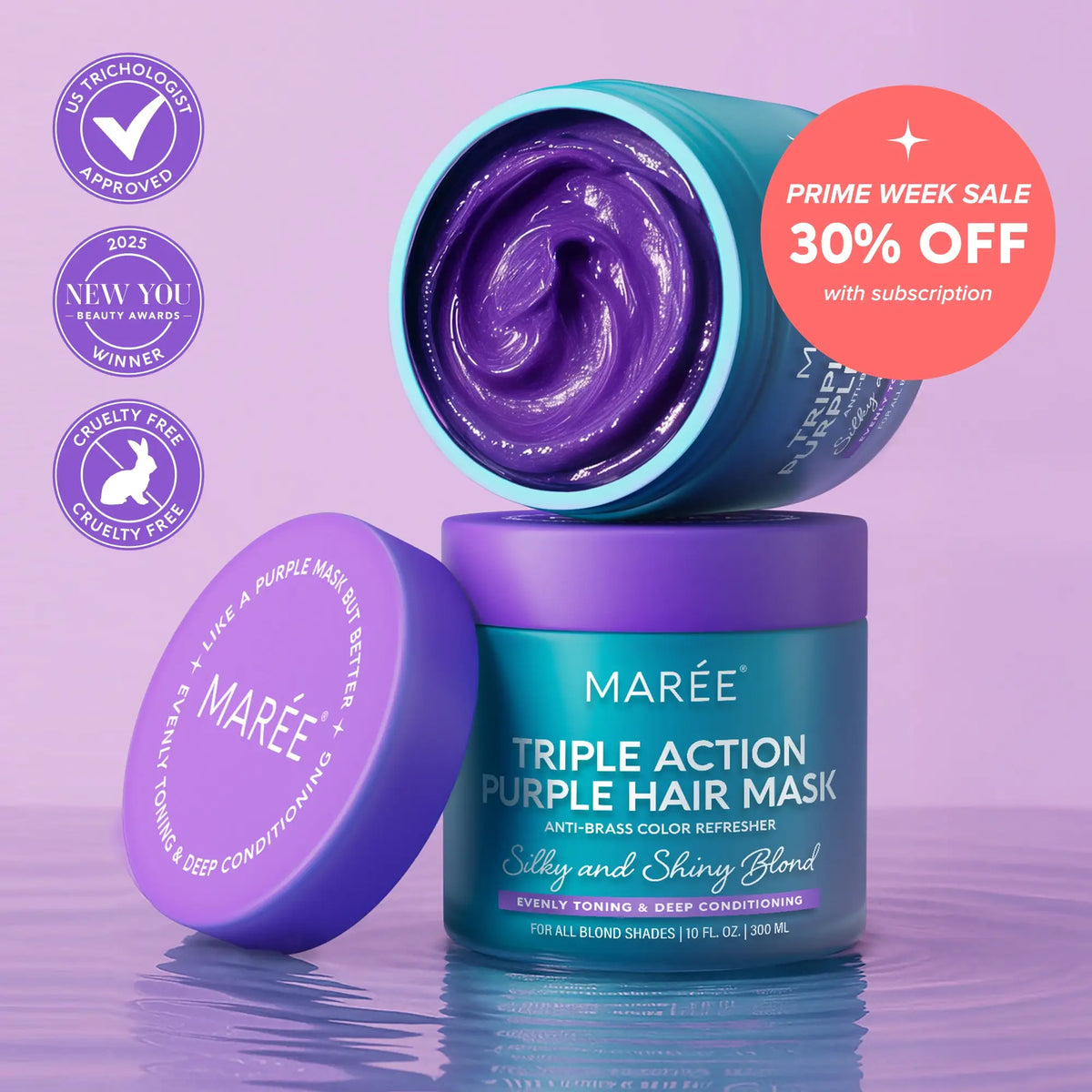 Purple Mask for Blonde Hair by Marée