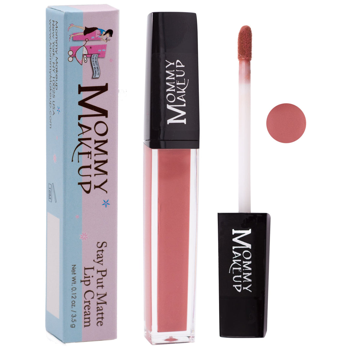 Rosebud Stay Put Matte Lip Cream | Stunning Kiss-Proof Lipstick by Mommy Makeup — image 1 of 7