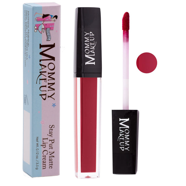 Stunning Kiss-Proof Lipstick | Mommy Makeup Miss Scarlett Stay Put Matte Lip Cream | Stunning Kiss-Proof Lipstick