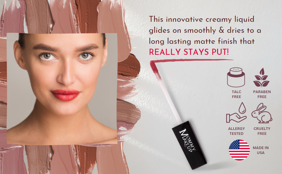 Ginger Stay Put Matte Lip Cream | Stunning Kiss-Proof Lipstick by Mommy Makeup — image 3 of 7
