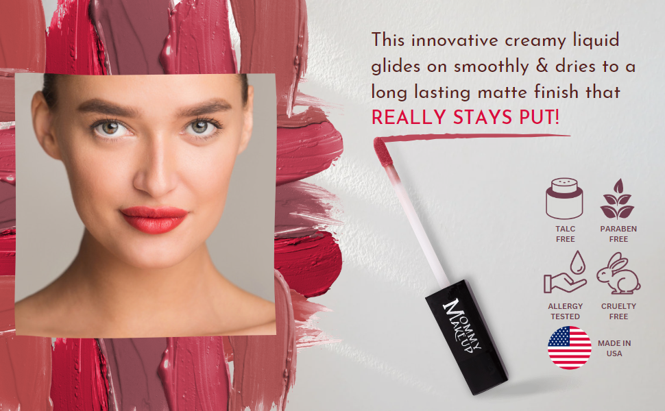 Rosebud Stay Put Matte Lip Cream | Stunning Kiss-Proof Lipstick by Mommy Makeup — image 3 of 7