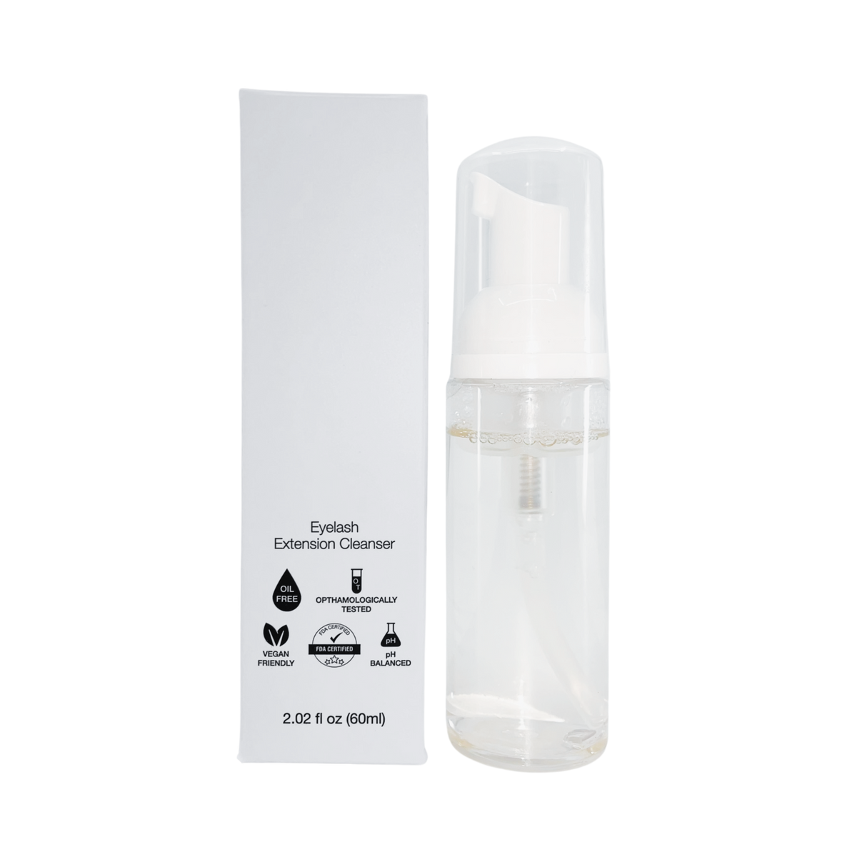 White Label Eyelash Extension Foaming Pump - 2 fl oz / 60ml by Prolong Lash US