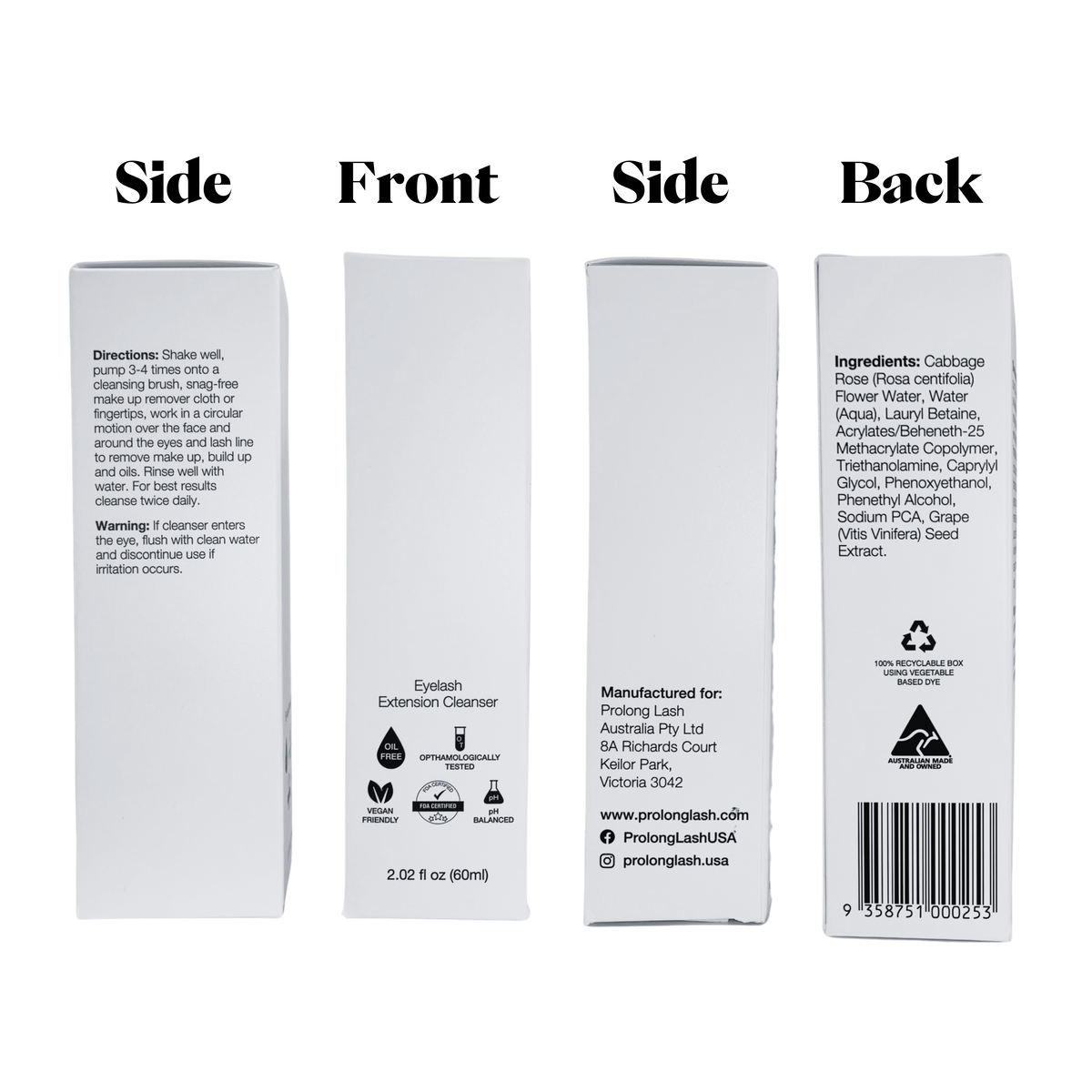 White Label Eyelash Extension Foaming Pump - 2 fl oz / 60ml — image 3
