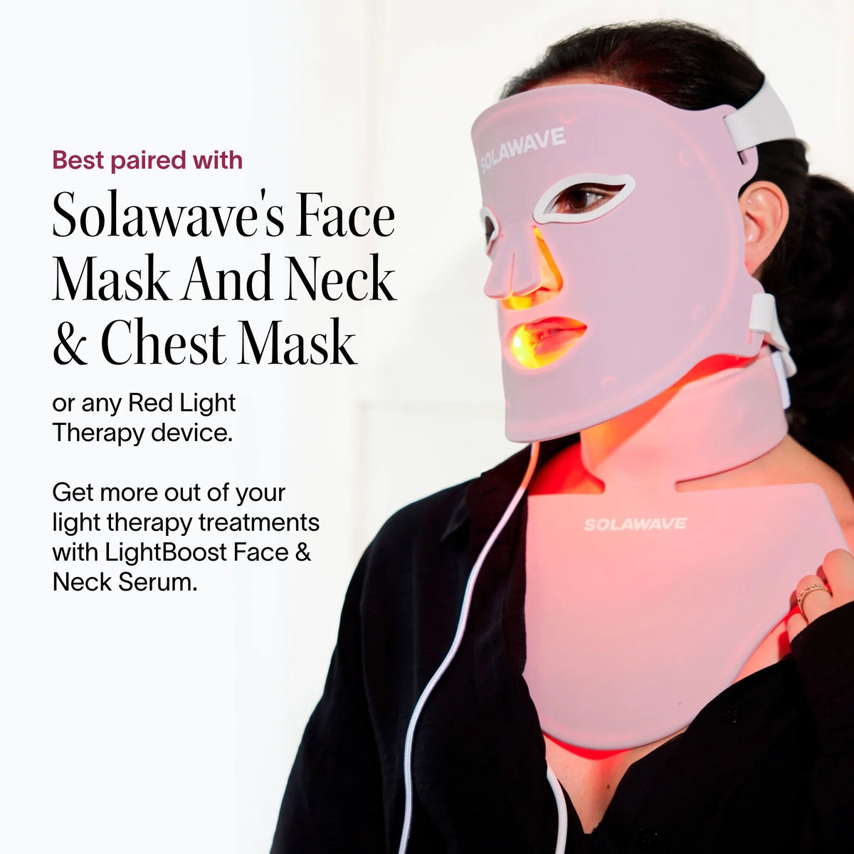 Light Therapy Boosting Face & Neck Serum — image 3