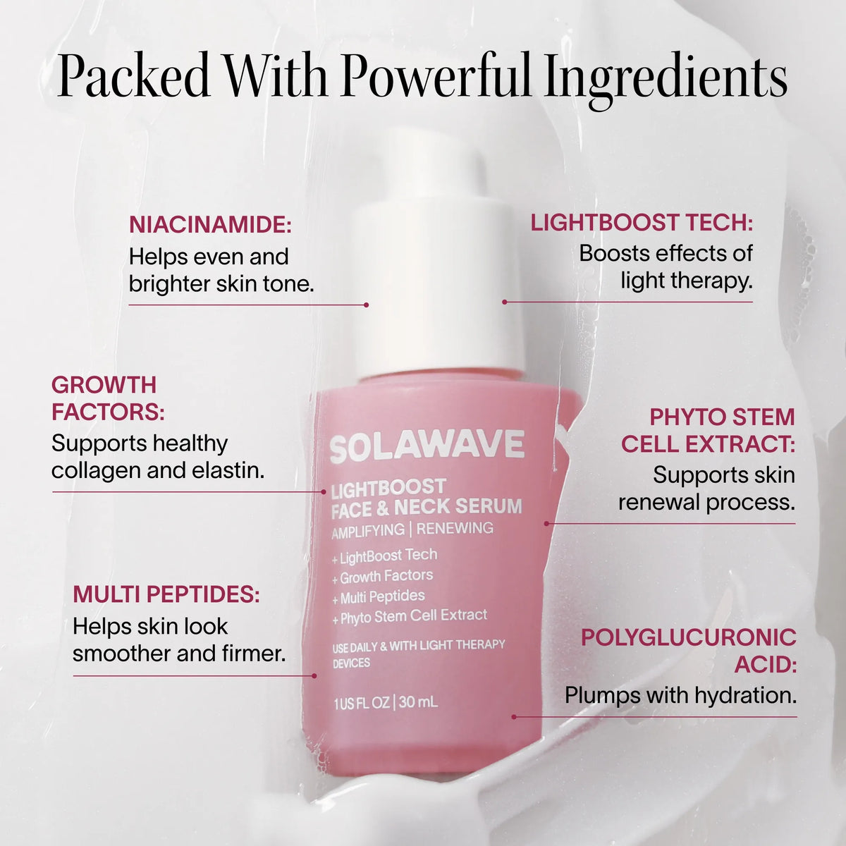 Light Therapy Boosting Face & Neck Serum — image 5