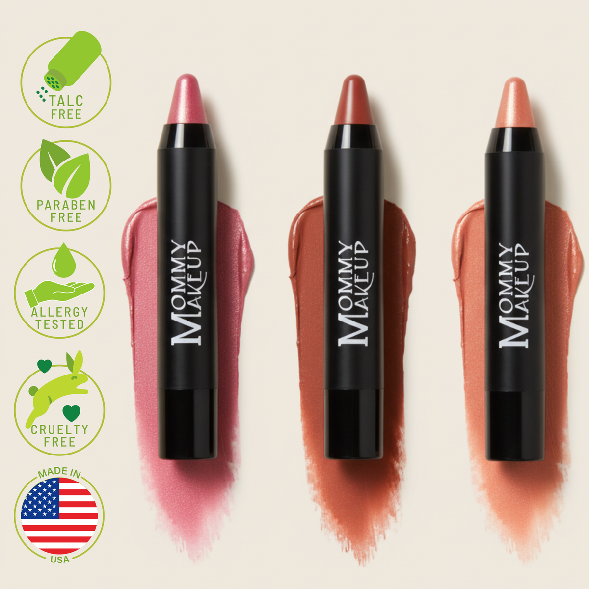 Triple Sticks Lipstick, Cream Blush, and Treatment in Tess by Mommy Makeup — image 7 of 8
