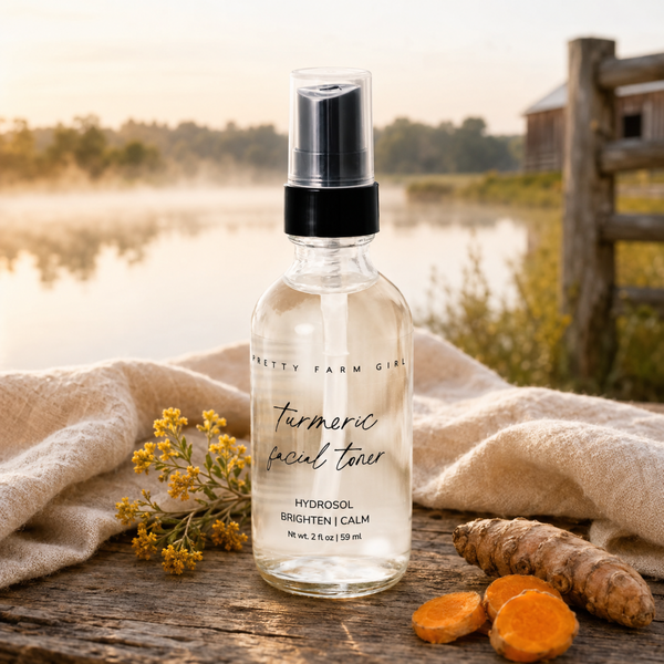 Pretty farm girl Organic Turmeric Facial Toner for Evening Skin Tone
