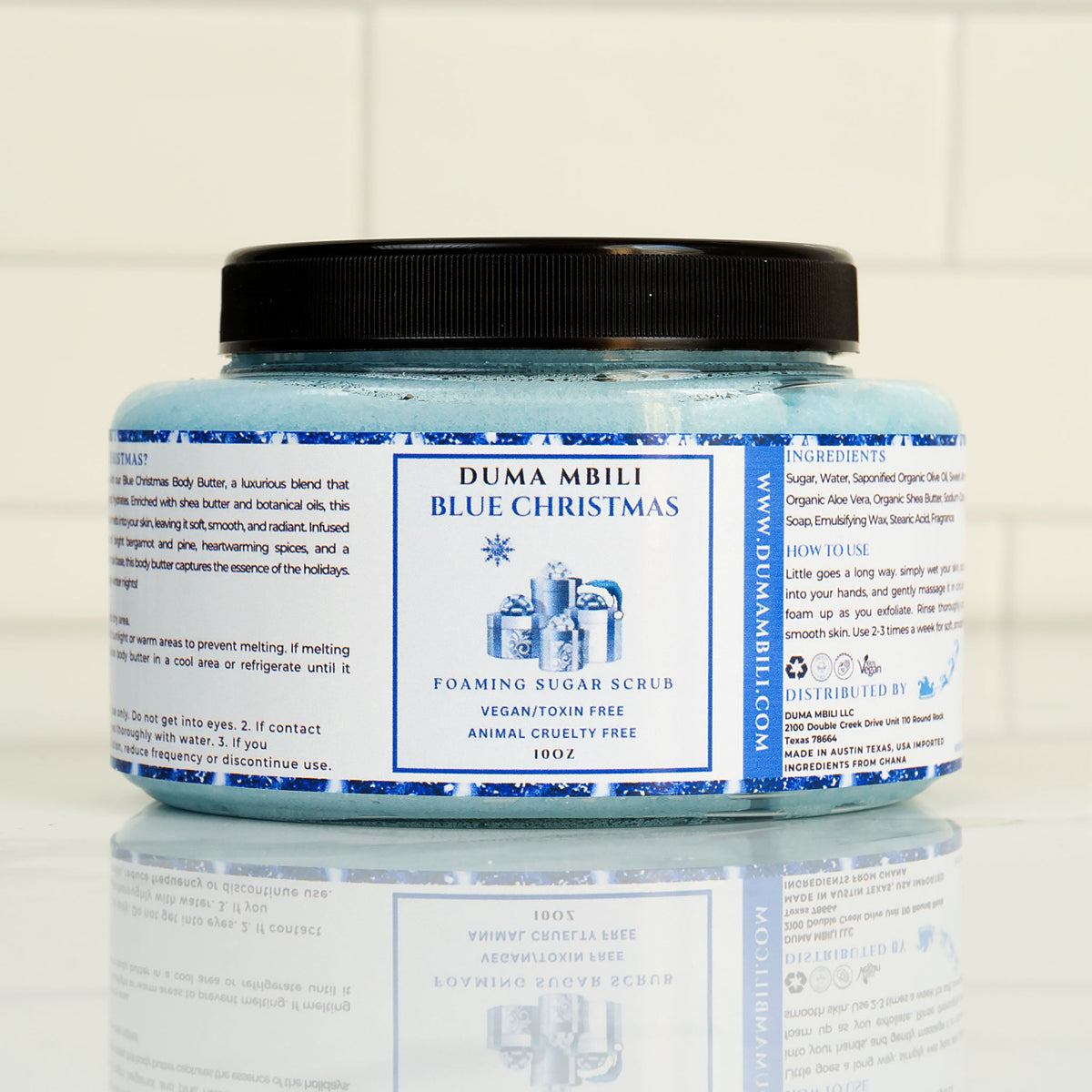 Blue Christmas Foaming Sugar Scrub — image 5