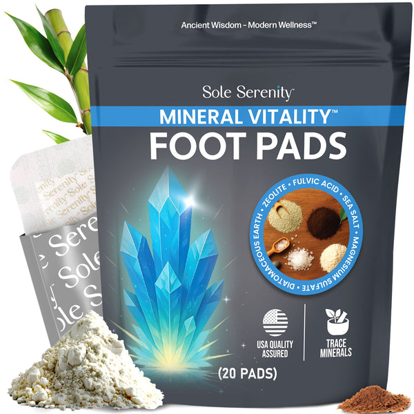 Lure Essentials Mineral Vitality Detox Foot Pads with Fulvic Acid, Sea Salt, Magnesium