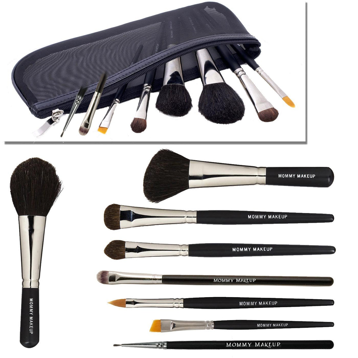 Chic Mom Brush Kit | Artist Quality, Vegan, 9-Piece Set by Mommy Makeup